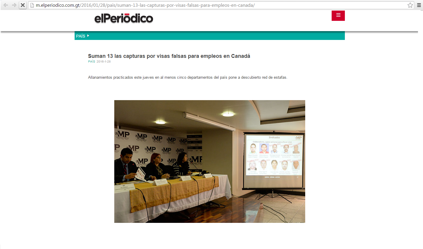 Noticia sobre Estafas y Fraudes en reclutamiento y contratación en Programas de trabajos temporales hacia el extranjero en Guatemala
