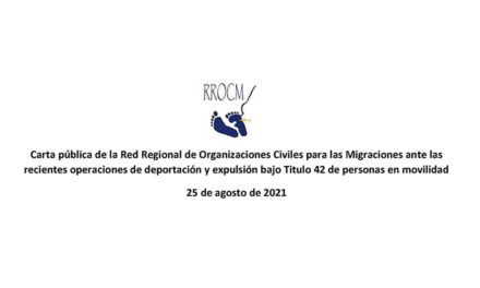 Carta pública de la RRCOM deportación y expulsión bajo Titulo 42_RRCOM