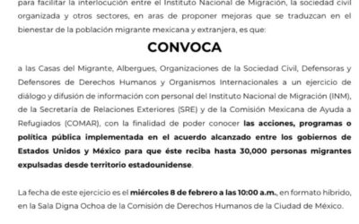 ☑️CONVOCATORIA ☑️PARA EJERCICIO DE DIÁLOGO ENTRE LA SOCIEDAD CIVIL Y CASAS DEL MIGRANTE