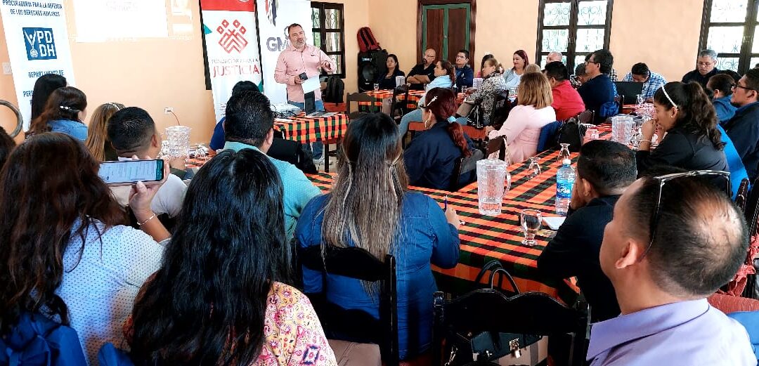 GMIES, PGR, PDDH y Fundación para la Justicia desarrolla talleres en todo el país sobre los programas de alivio humanitario en Estados Unidos sobre Reunificación familiar y búsqueda de familiares desaparecidos en ruta migratoria