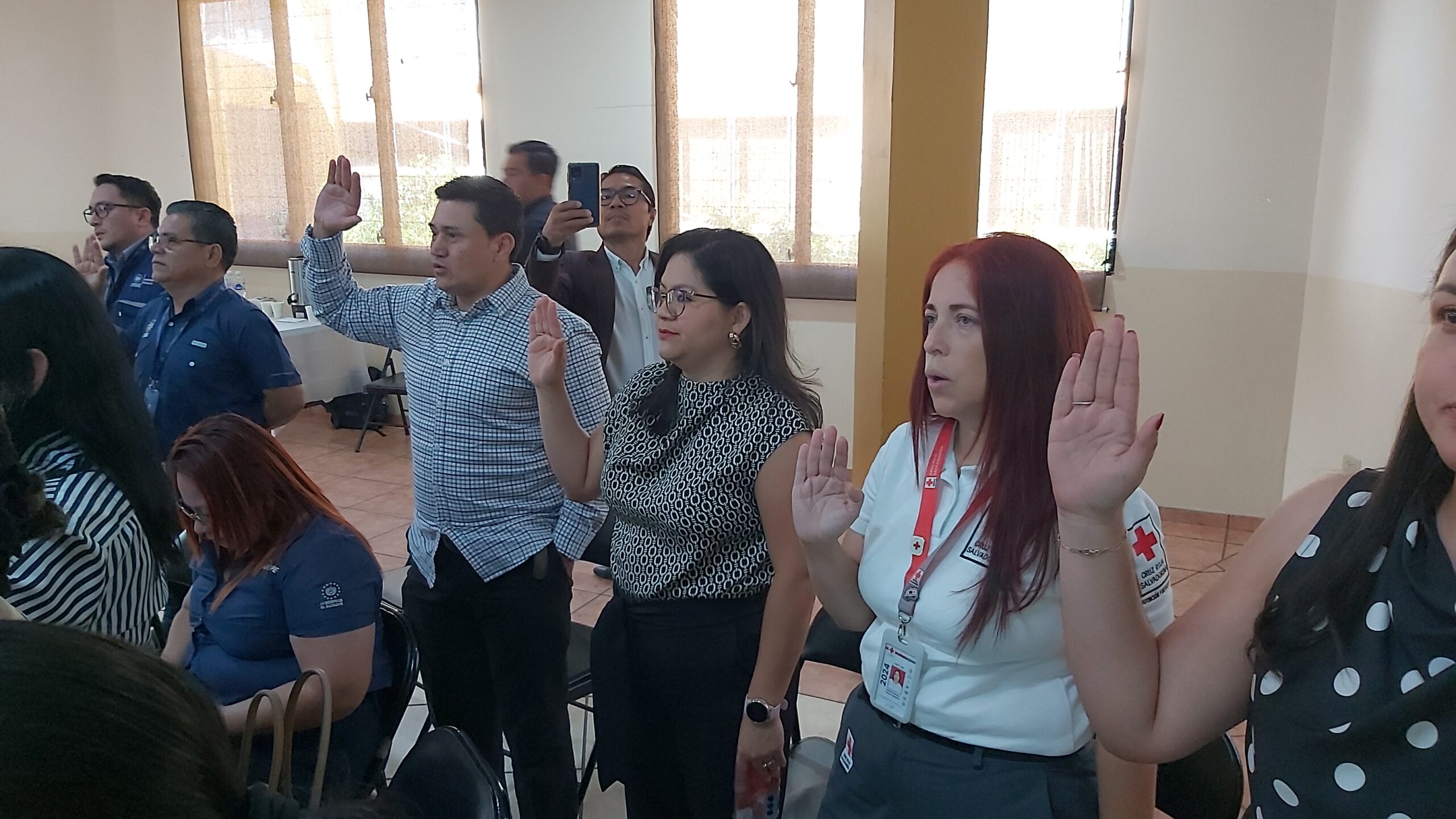 Juramentación Mesa Técnica en Atención a Personas Migrantes Retornadas y sus Familias en Chalatenango Centro